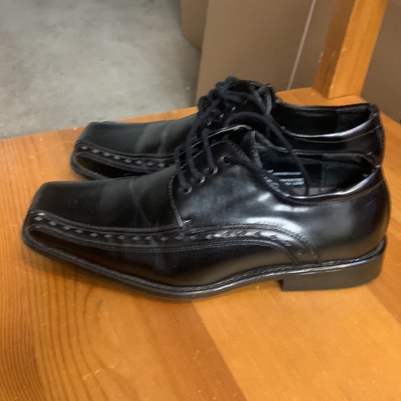 Stacy Adams Boys Black Dress Shoes Lace Up size 2 - Picture 12 of 14